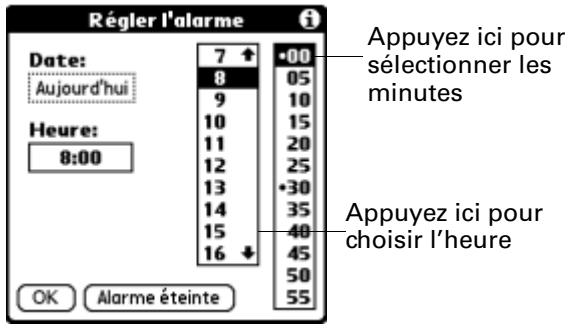 PALM ZIRE 71 - Pour définir une alarme pour une note : - 2