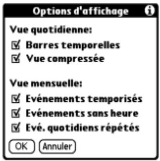 PALM ZIRE 71 - Options d'affichage - 1