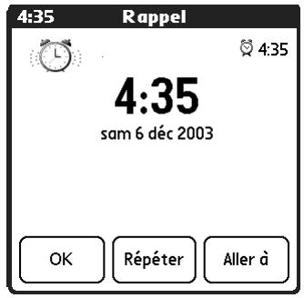 PALM ZIRE 71 - Pour définir une alarme : - 2