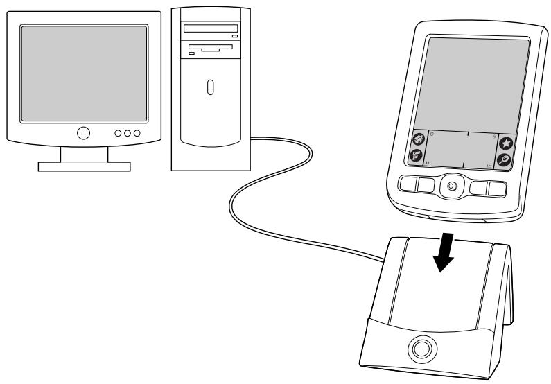 PALM ZIRE 71 - Pour exécuter une hotsync locale sous windows : - 1