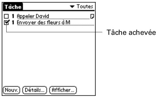 PALM ZIRE 71 - Pour cocher une tâche : - 2