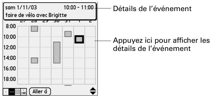 PALM ZIRE 71 - Pour afficher la vue hebdomadaire : - 3