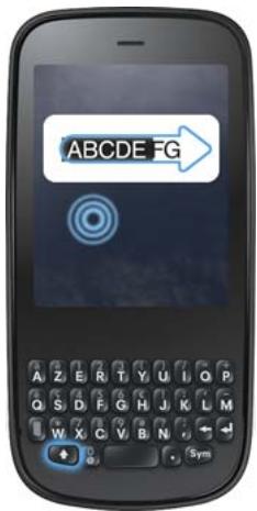 PALM PIXI PLUS - Gestes de sélection de texte - 3