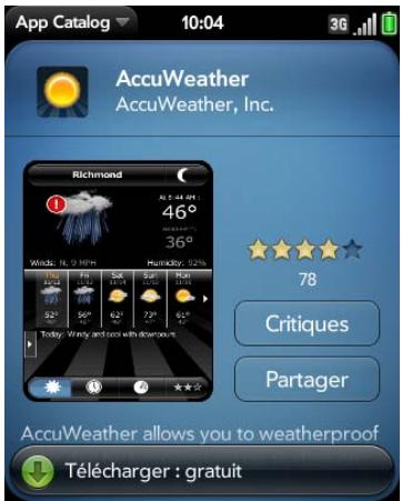 PALM PIXI PLUS - Ouvrez app catalog - 2