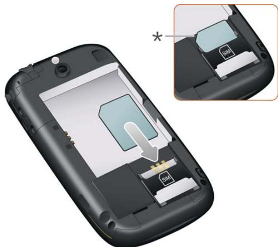 PALM PIXI PLUS - Insérer la carte SIM - 6