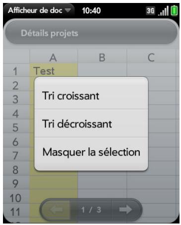 PALM PIXI PLUS - Afficher les commentaires, notes de fin et notes de bas de page dans un document microsoft word - 2