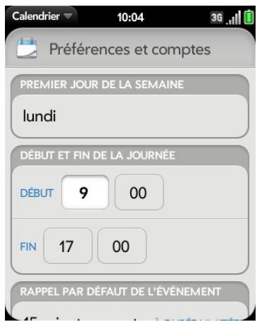 PALM PIXI PLUS - Personnalisation de calendrier - 1