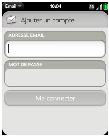 PALM PIXI PLUS - Configuration de l'application email - 1