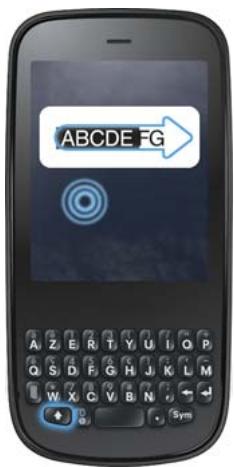 PALM PIXI PLUS SFR - Gestes de sélection de texte - 3