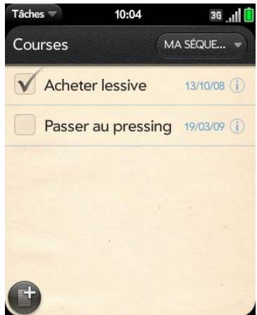PALM PIXI PLUS SFR - Marquage d'une tâche comme terminée - 1