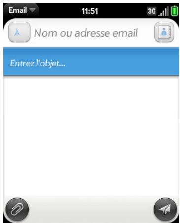 PALM PIXI PLUS SFR - Création et envoi d'un email - 1