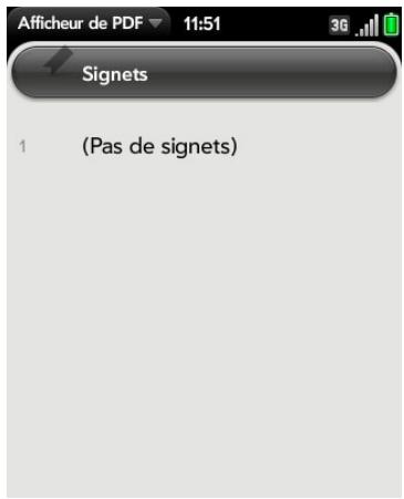 PALM PIXI PLUS SFR - Affichage des signets - 1