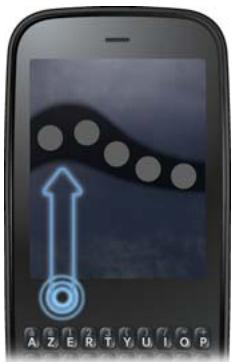 PALM PIXI PLUS SFR - Ouverture d'applications à l'aide de la barre de lancement rapide - 1