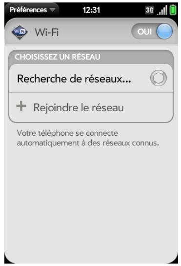 PALM PRE 2 - Activation et désactivation du mode wi-fi - 1