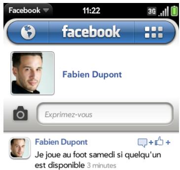 PALM PRE 2 - Affichage de votre profil - 1