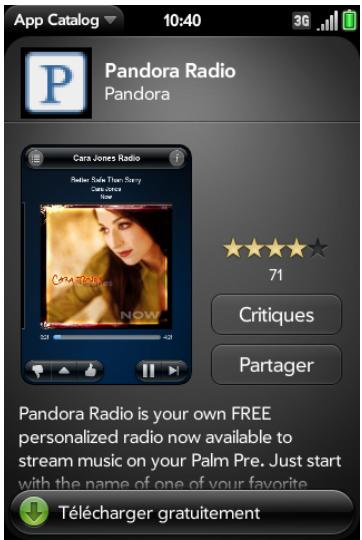 PALM PRE 2 - Ouvrez app catalog - 2