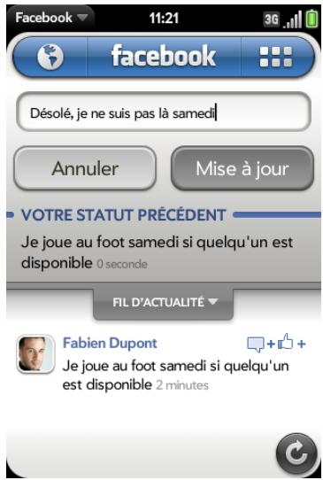 PALM PRE 2 SFR - Mise à jour de votre état - 1