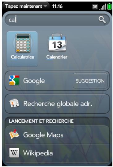 PALM PRE 2 SFR - Ouverture d'une application - 1