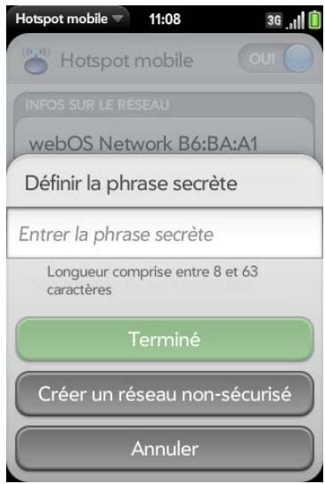 PALM PRE 2 SFR - Création d'un hotspot ouvert - 1
