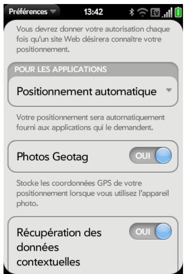 PALM PRE 2 SFR - Services de positionnement - 2