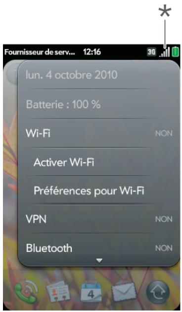 PALM PRE 2 SFR - Activation et désactivation du mode wi-fi - 2