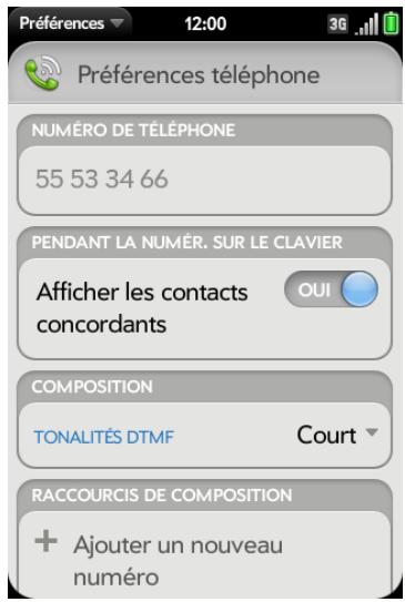 PALM PRE 2 SFR - Recherche d'un message ou envoi d'un message à un contact - 2
