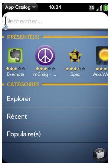 PALM PRE PLUS - Ouvrez app catalog - 1