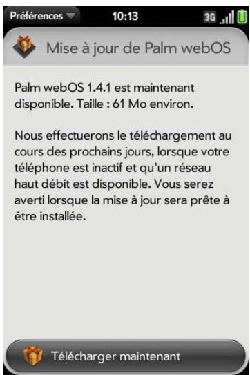 PALM PRE PLUS - Ouvrez mises à jour - 2