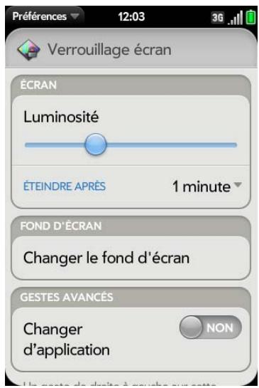 PALM PRE PLUS - Activation et désactivation des gestes avancés - 1