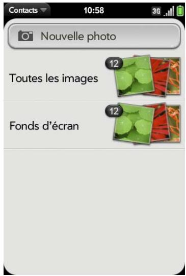 PALM PRE PLUS SFR - Ajout d'une photo à un contact - 1