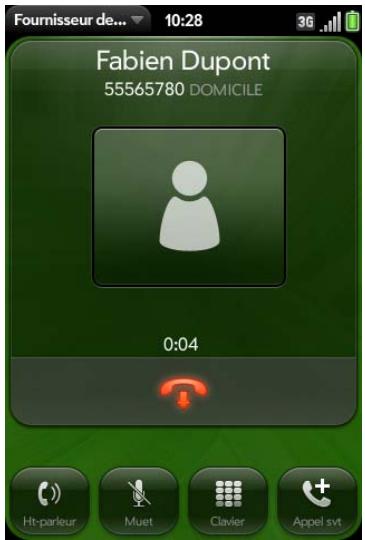 PALM PRE PLUS SFR - Gestion d'un appel - 1