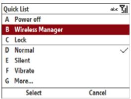 PALM TREO 500V - Turning your phone off - 1