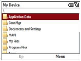PALM TREO 500V - Exploring files and folders - 1