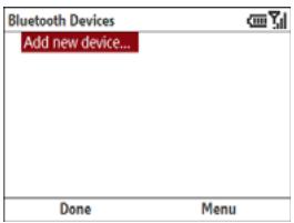 PALM TREO 500V - Connecting to a Bluetooth® hands-free device - 1