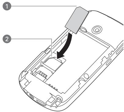 PALM TREO PRO - Insertion de la carte SIM et de la batterie - 2
