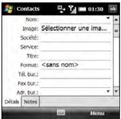 PALM TREO PRO - Ajout d'un contact - 1