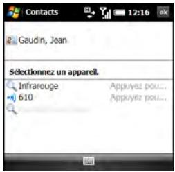 PALM TREO PRO - Transmission par infrarouge d'une entrée ou d'un fichier - 1