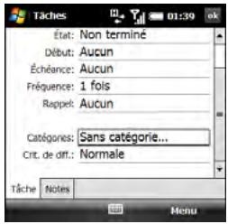 PALM TREO PRO - Ajout d'une tâche - 1