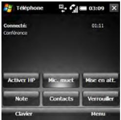 PALM TREO PRO - Lancement d'une téléconférence - 1