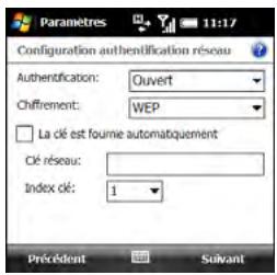 PALM TREO PRO - Connexion à un réseau sécurisé - 3