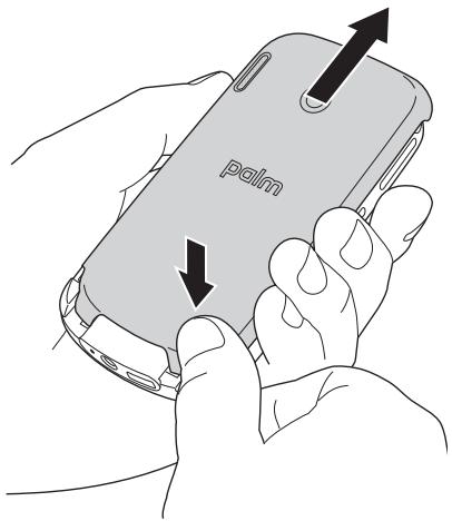 PALM TREO PRO - Insertion de la carte SIM et de la batterie - 1