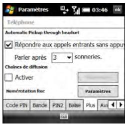 PALM TREO PRO - Configuration de votre téléphone pour la réponse automatique aux appels - 1