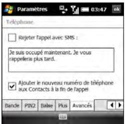 PALM TREO PRO - Ajout des numéros de nouveaux appelants - 1