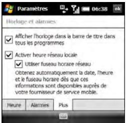 PALM TREO PRO - Affichage de l'horloge - 1