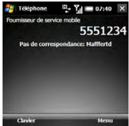 PALM TREO PRO - Premier appel - 2