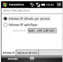 PALM TREO PRO - Ma carte réseau se connecte à : - 1