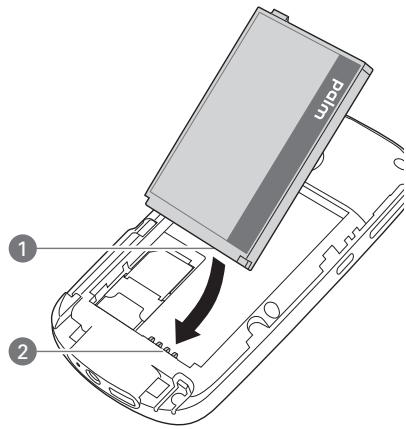 PALM TREO PRO - Insertion de la carte SIM et de la batterie - 3