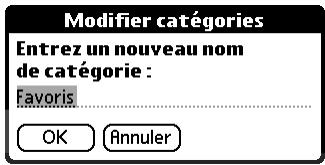 PALM TUNGSTEN T3 - Création et modification de dossiers de messagerie - 5