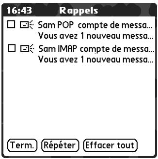 PALM TUNGSTEN T3 - Notifications de téléchargement automatique - 1