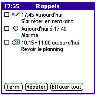 PALM TUNGSTEN T3 - Réception d'alertes sur votre ordinateur de poche - 1